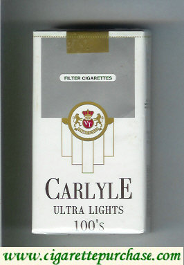 Carlyle 100s Ultra Lights cigarettes